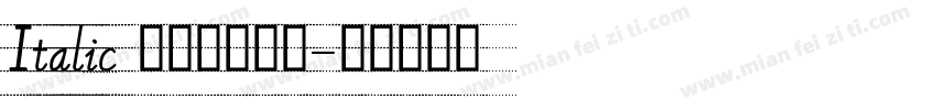 Italic 意大利体斜体字体转换